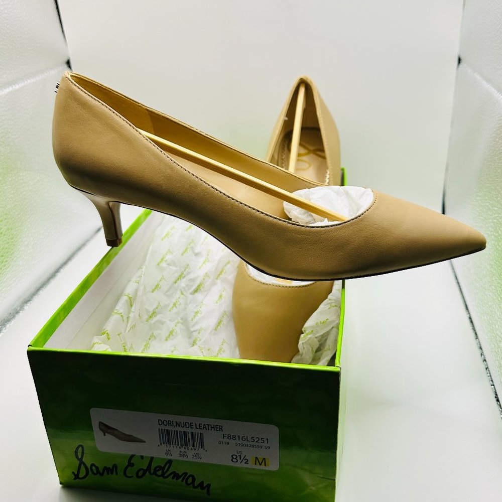 Sam Edelman-Size 8.5-Kitten Heel-NUDE-NEW